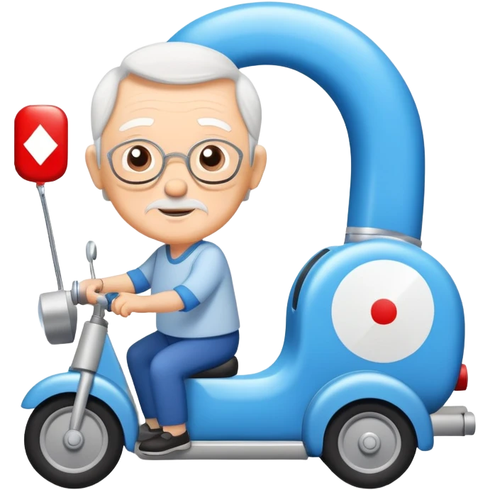 Small Game named Journey of Type 1 diabetes and Aging.  Subtext: Aging with Type 1 Diabetes, large enough to read for seniors  emoji