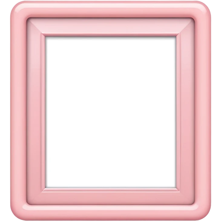 Light pink photo frame emoji