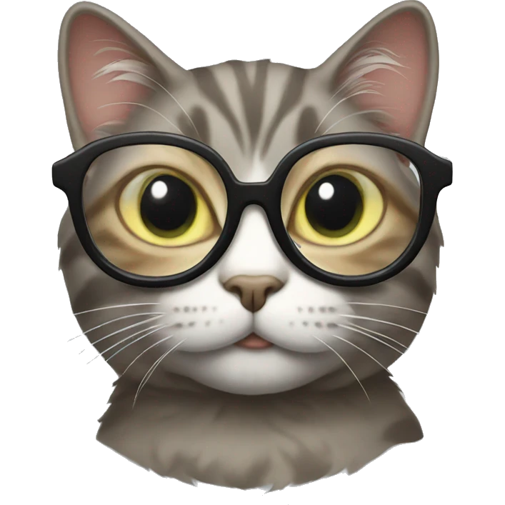 Cat with glasses emoji