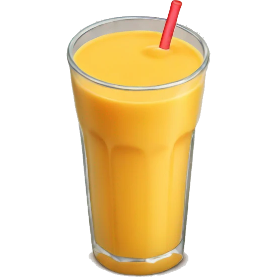 mango smoothie  emoji