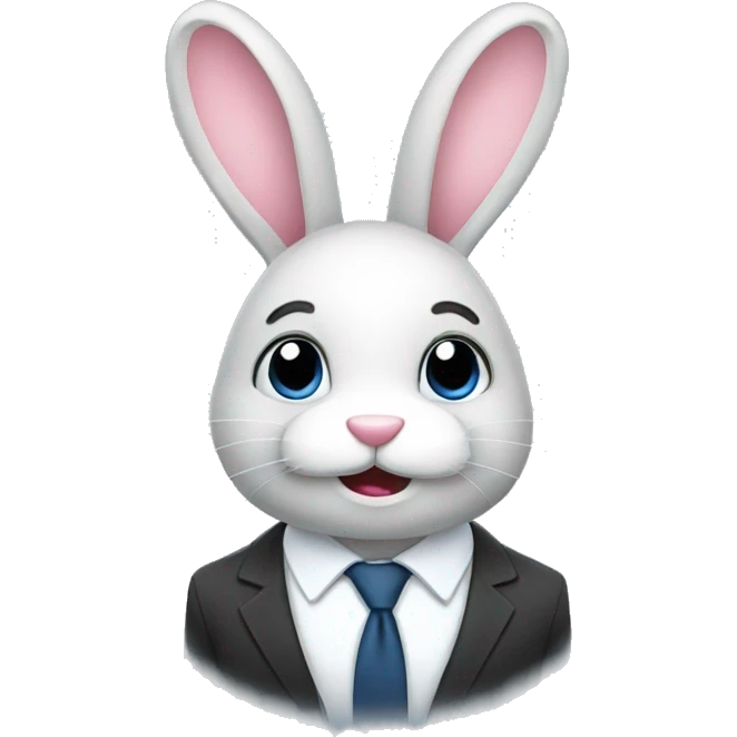 business bunny emoji
