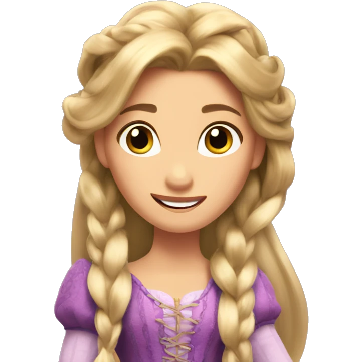 Rapunzel from tangled emoji