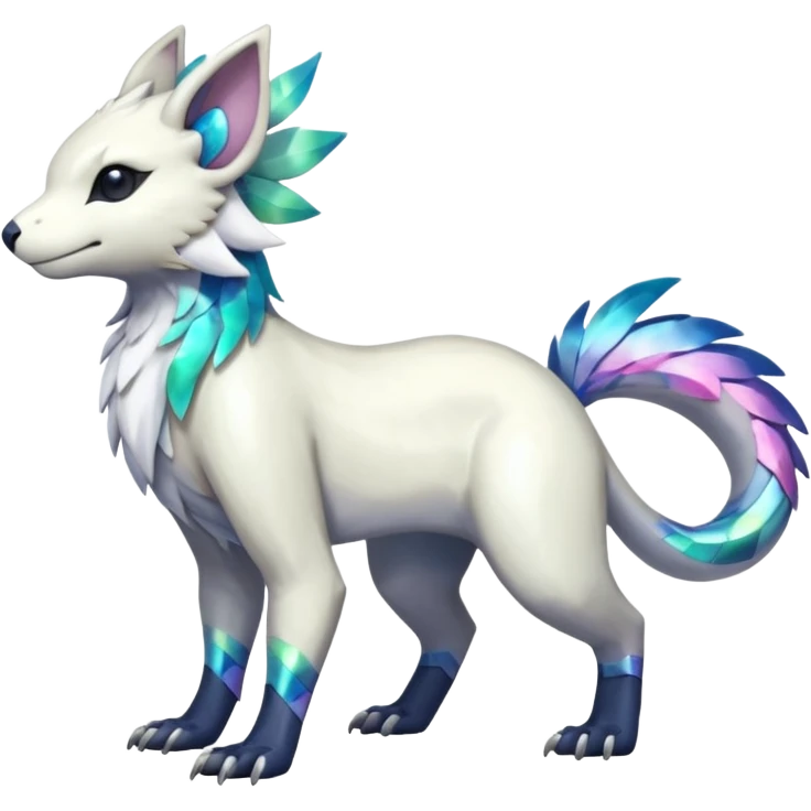 Shiny Iridescent Linoone-Absol-Trico-Hybrid (Full body) emoji
