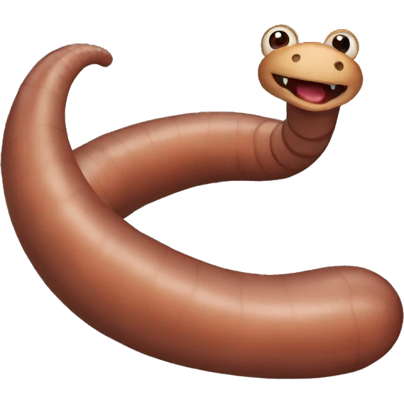 earthworm emoji