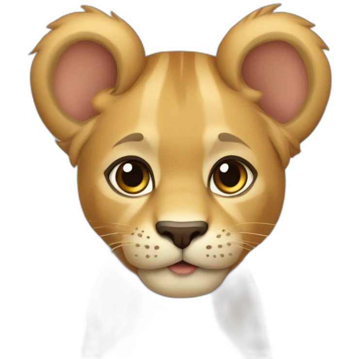 León bebe tierno emoji