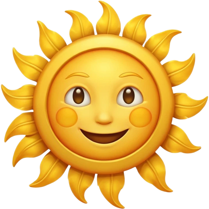smiling sun emoji