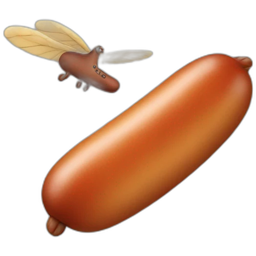 flying sausage emoji
