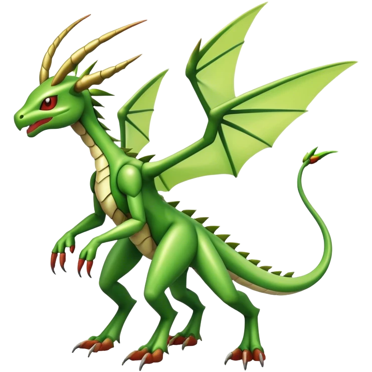  Cool Edgy Shiny Futuristic Ethereal Legendary Scyther-Flygon-Digimon-hybrid full body emoji