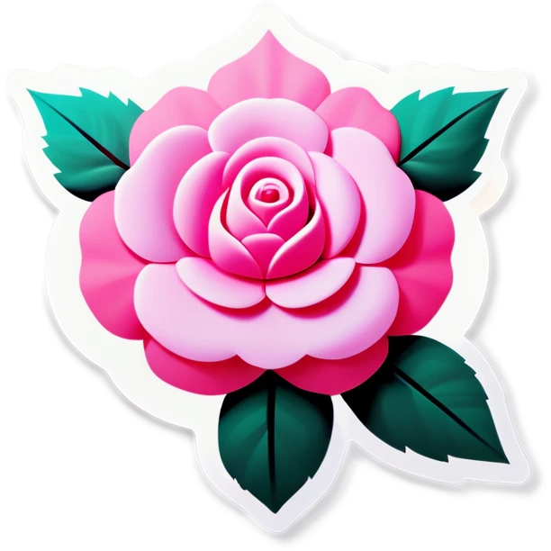 Pink rose asterisk emoji