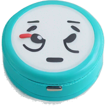 prescription contact lenses travel mini case emoji