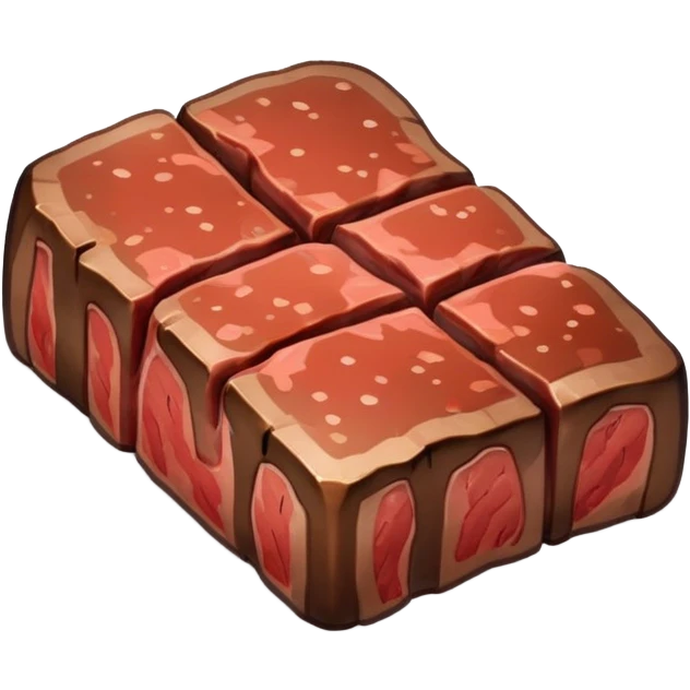 Minecraft steak emoji