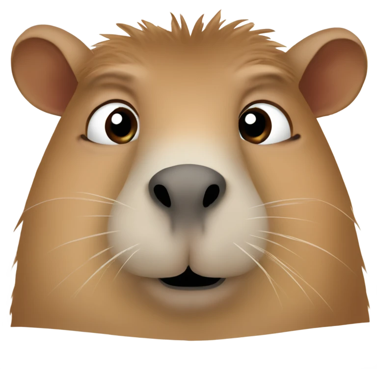 Capybara enamorada con ojos tiernos  emoji