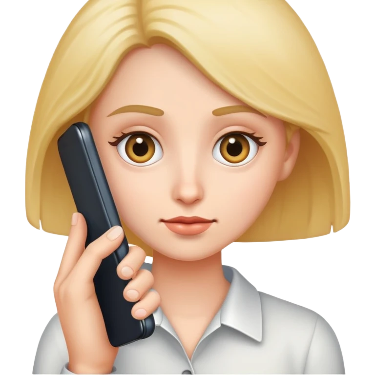 Eye roll while holding phone emoji