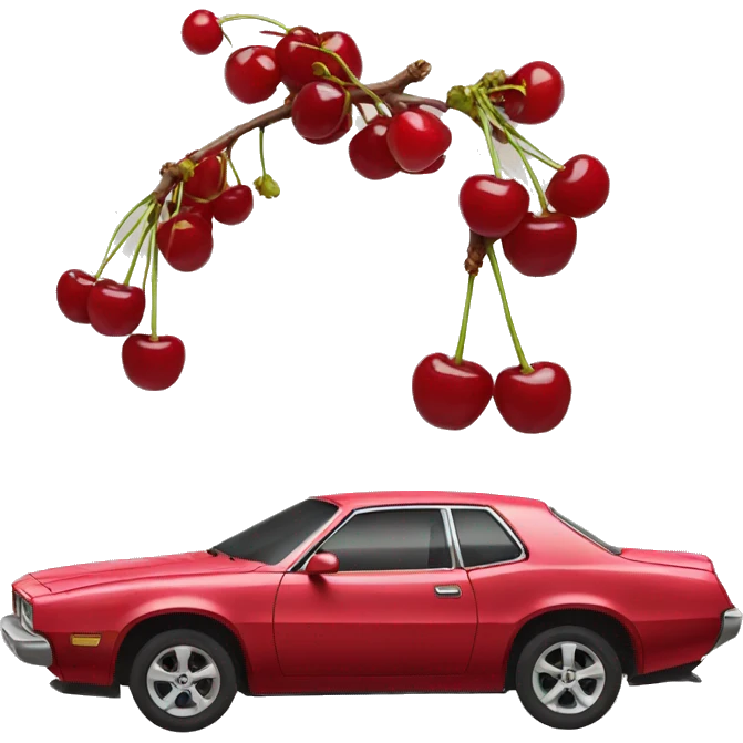 Car cherry we emoji