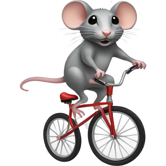 Rat on a unicycle emoji