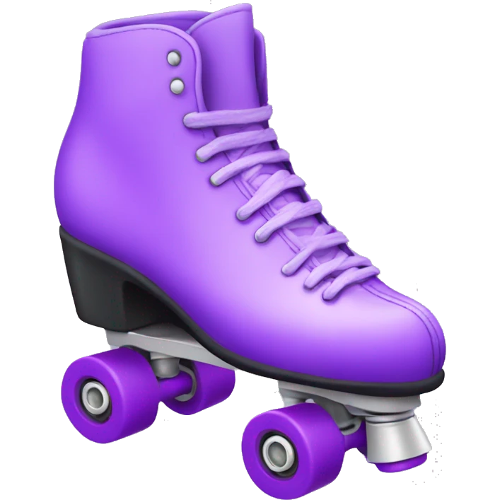 Purple rollerskate emoji
