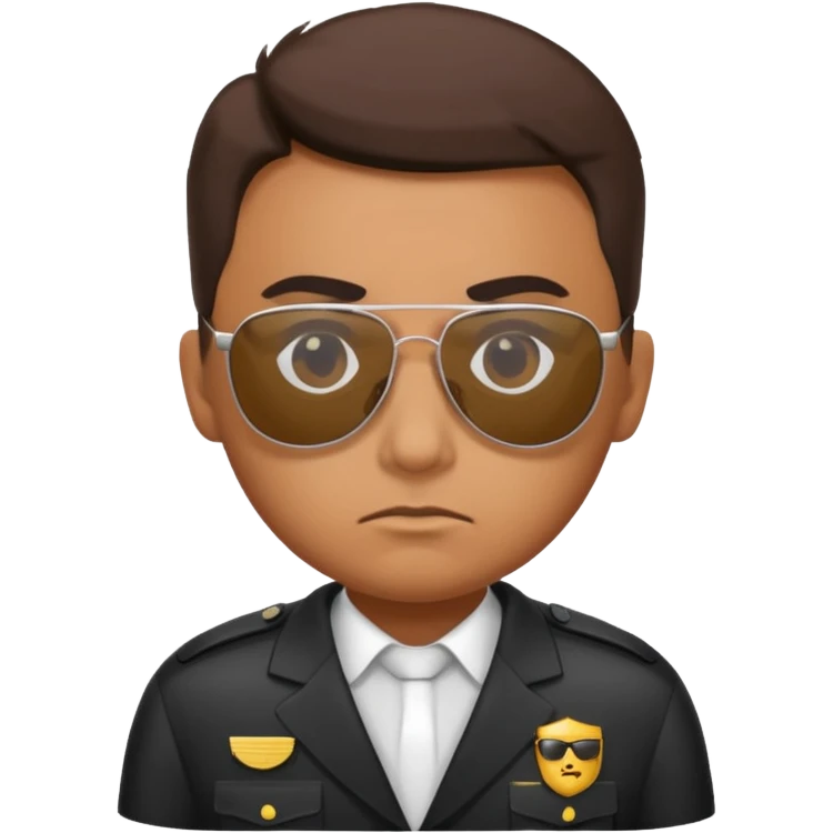 school security, sun glasses emoji