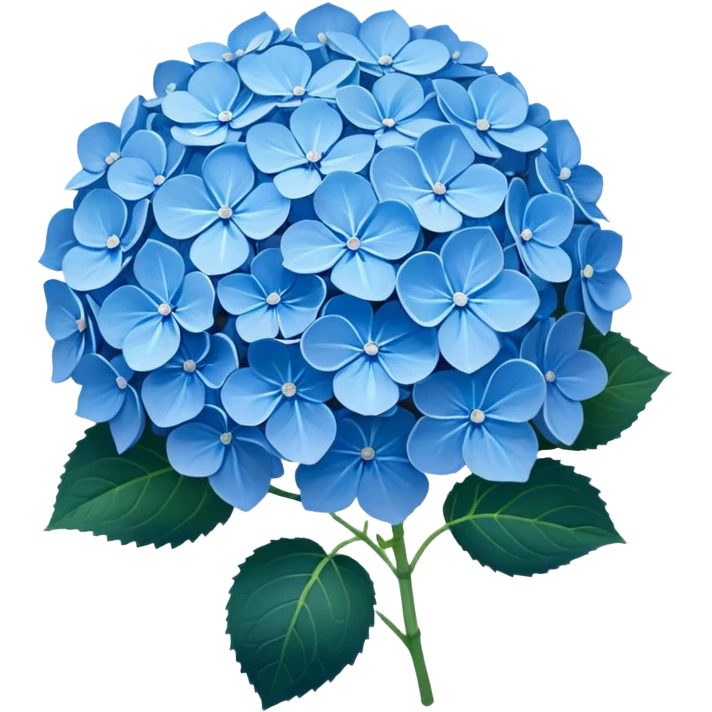 Blue Hydrangea emoji