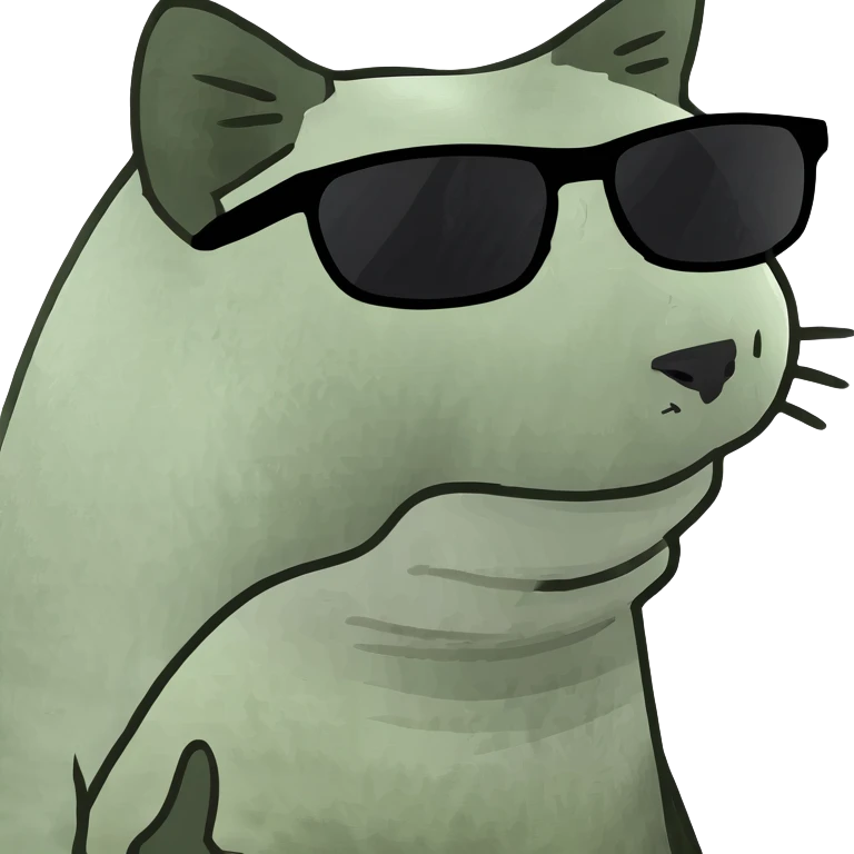 Cat with sunglasses emoji