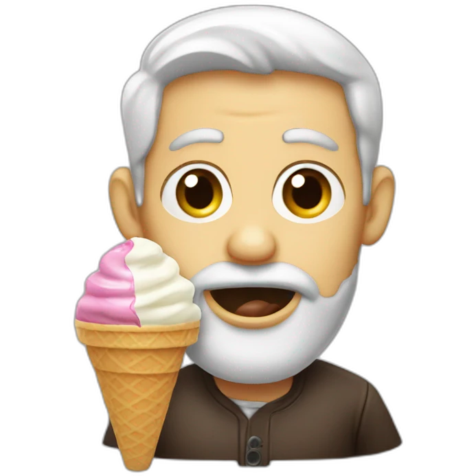 jew eating ice cream emoji