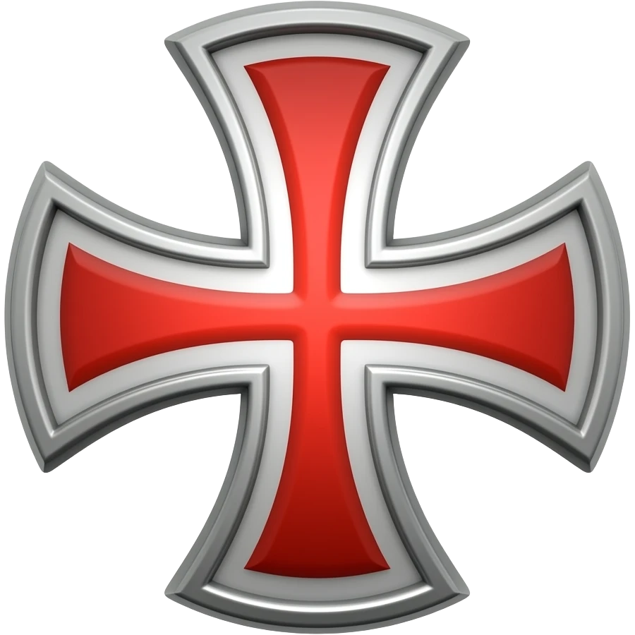 White templar cross emoji