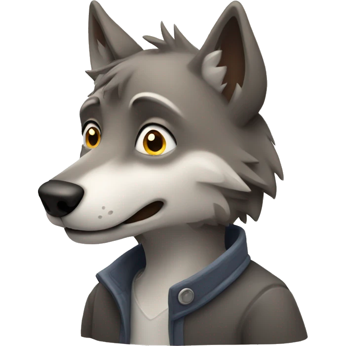 Wolf with Love emoji