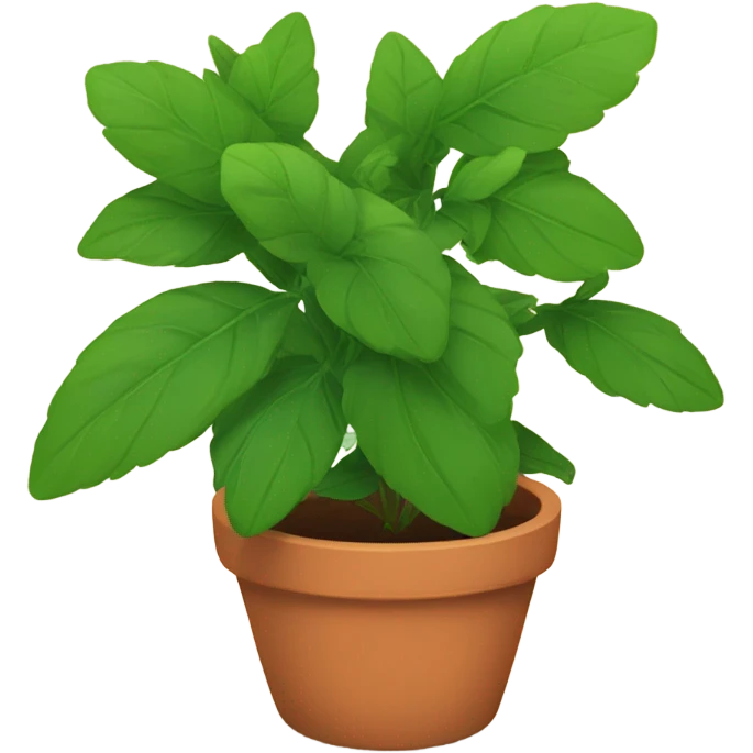 a herb plant in a pot emoji