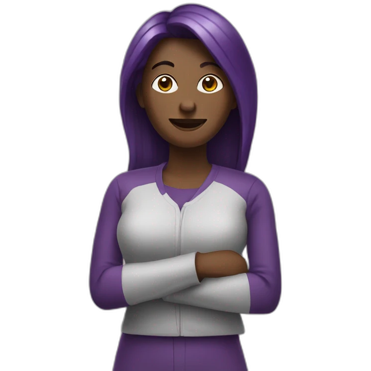 Woman who like aubergine emoji