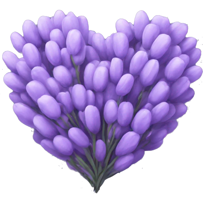 lavender heart emoji