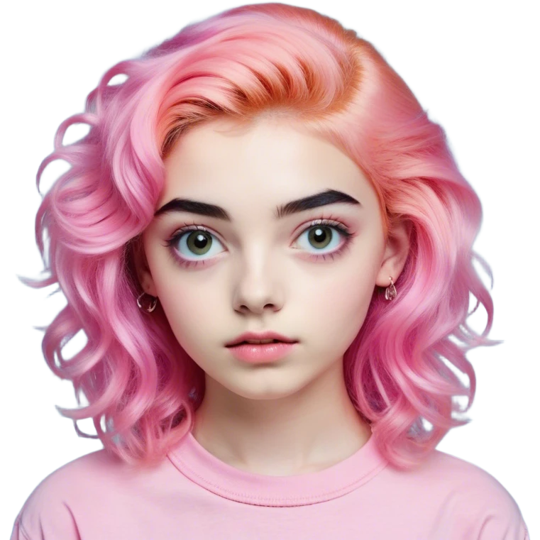 Edad: Entre 18 y 26 años.
Rostro: Juvenil, con rasgos suaves y expresivos.
Cabello: Varía según tendencias; puede ser teñido con colores vibrantes (rosa, azul, verde) o con estilos como mullets modernos, cortes en capas, o cabello rizado natural.
Ojos: Grandes y expresivos, con cejas gruesas y bien definidas (inspiradas en tendencias de belleza actuales).
Ropa: Sudadera oversized, crop top, o ropa con estética Y2K, techwear o vintage.
Accesorios: Aretes pequeños, piercings en la nariz o ceja, gafas estilo retro o cyberpunk, auriculares grandes o earbuds inalámbricos.
Expresión facial: Puede variar entre una mirada relajada y despreocupada, un gesto sarcástico o una expresión de "meh".
Extras: Tal vez con un celular en la mano, una bebida tipo café helado, o gestos icónicos de selfies y TikTok. emoji