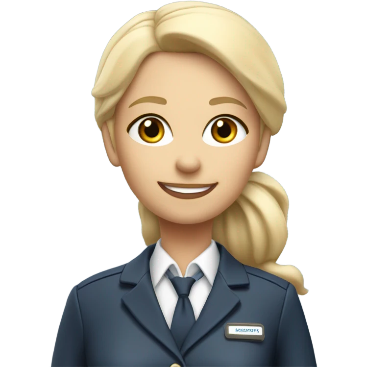 blonde flight attendant  emoji