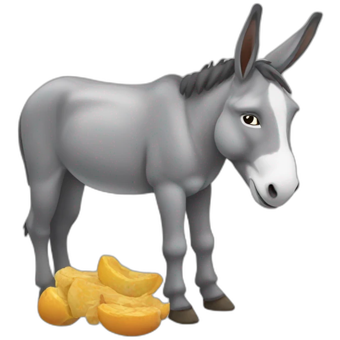 Donkey eating his feet emoji