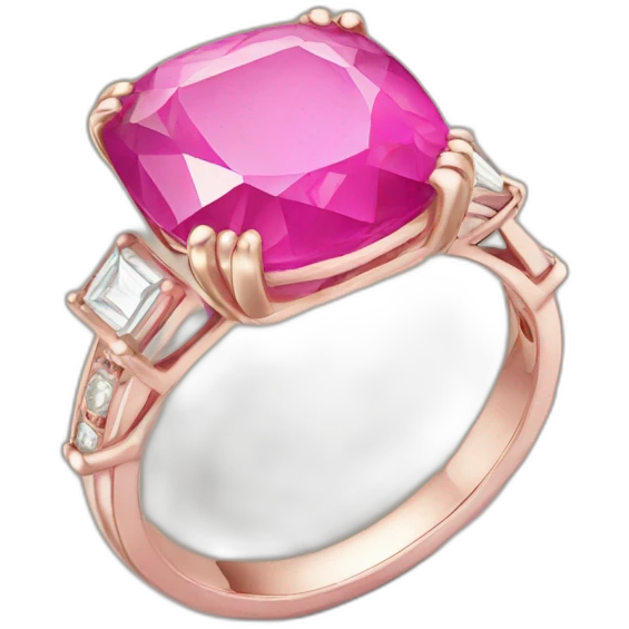 pink stone ring emoji