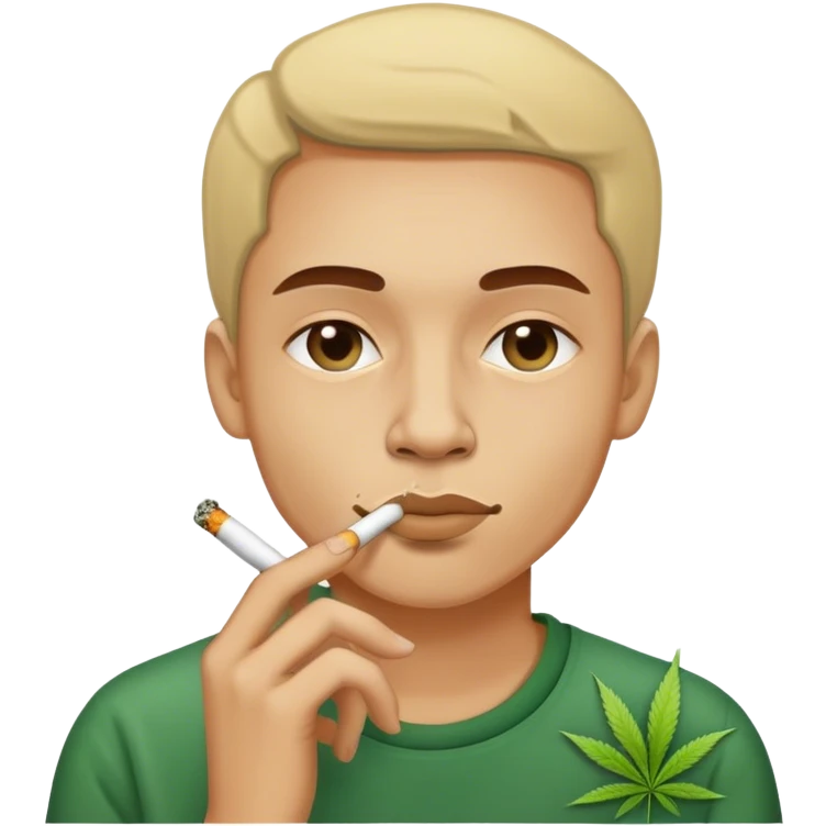 Me smoking weed emoji