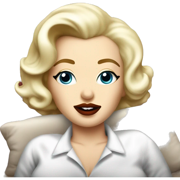 Marylin Monroe Laying on a couch emoji