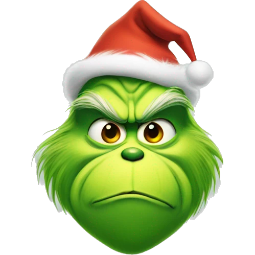 Grinch with tree emoji