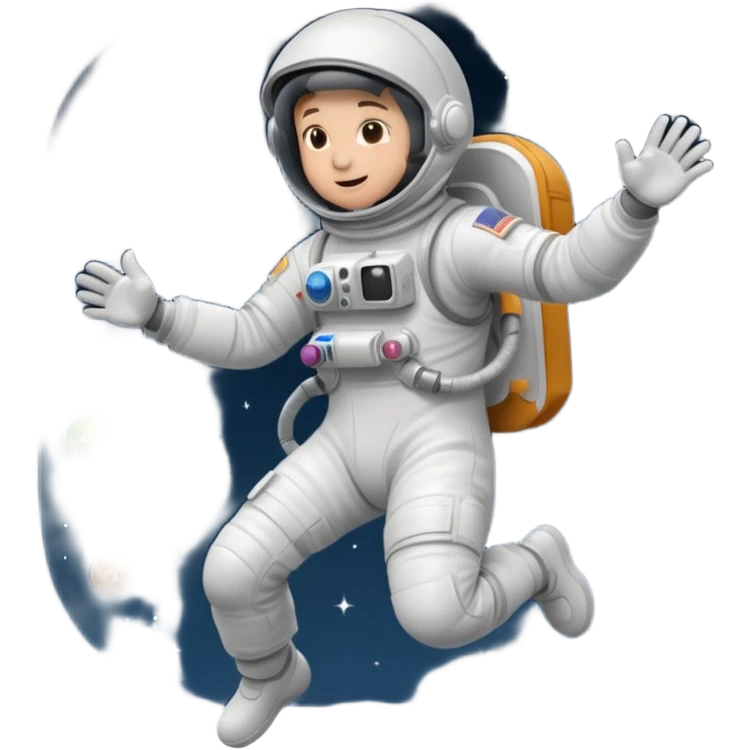 astronaut jumping emoji