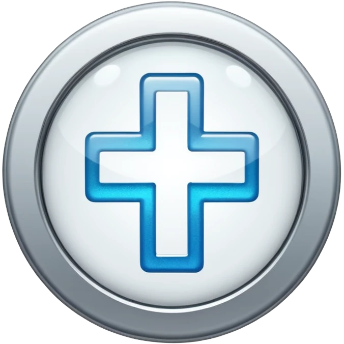 glitter white symbol of hospital emoji