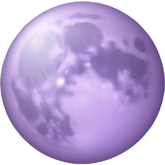 Light purple moon emoji