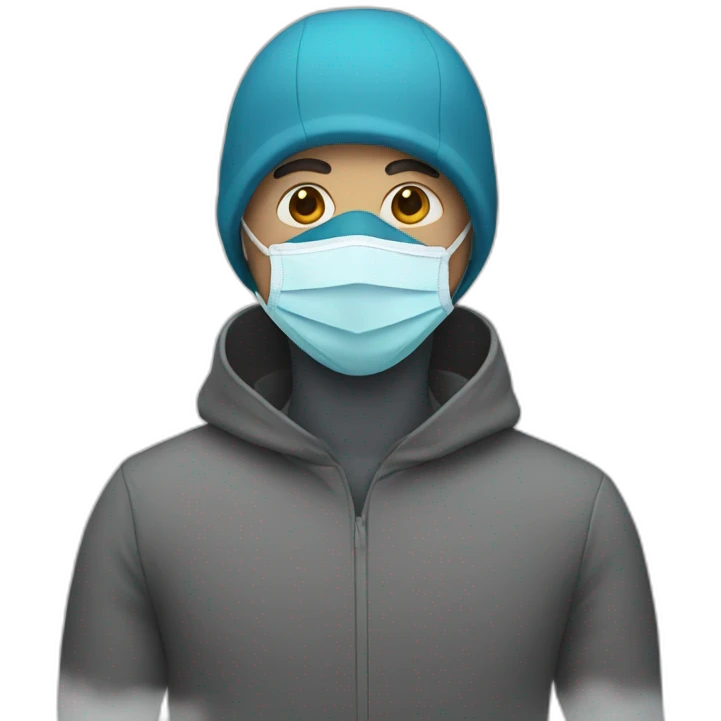 Person with a mask emoji