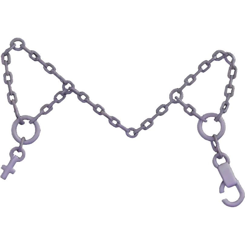 couple connected by a chain emoji