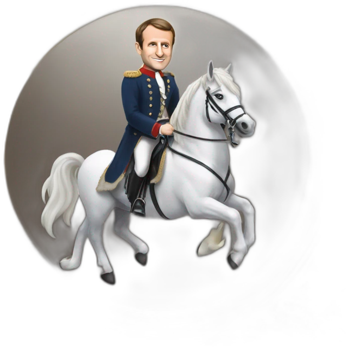 emmanuel macron déguisé en licorne emoji