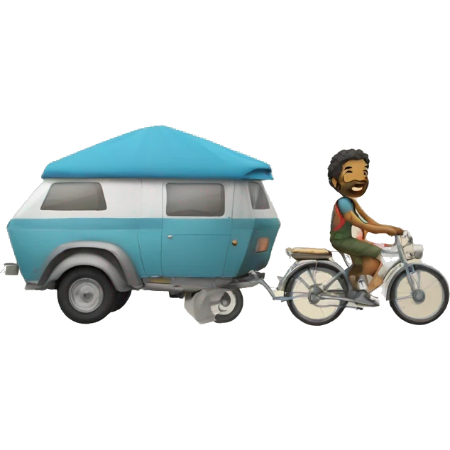 Gitan avec caravane  emoji