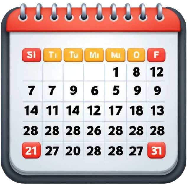 31 calendar emoji