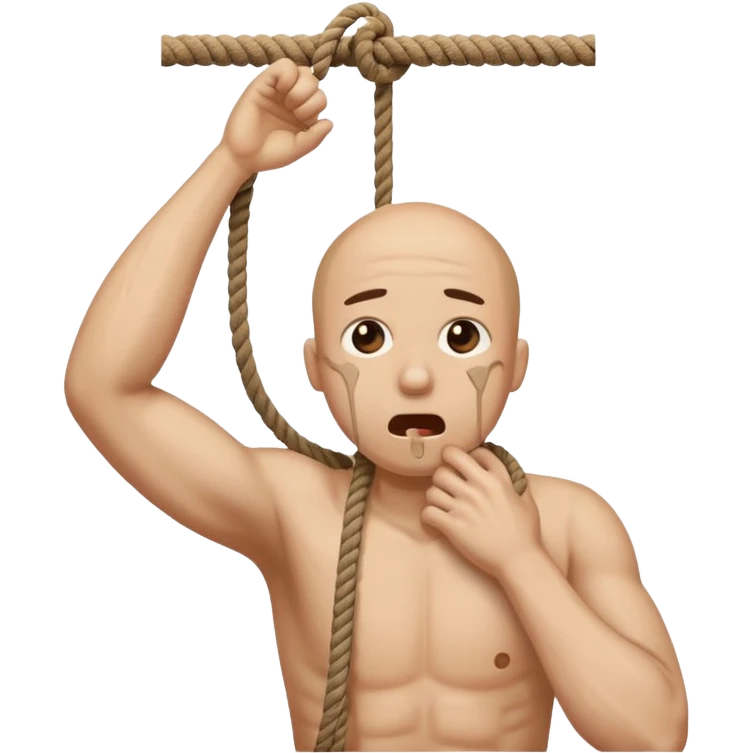 Hanging Rope Suicide Choked Human emoji