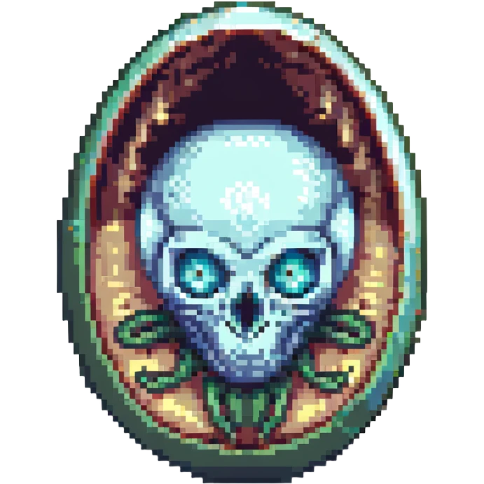 cranial, eye, MRI, SCAN, egg, embryonic, inside of glass egg, alien, eerie emoji