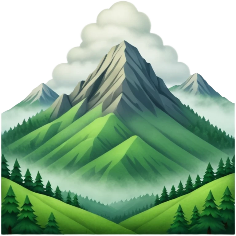 Like a foggy oregon mountain  emoji