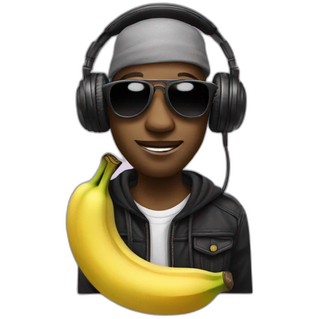 Dj banana emoji