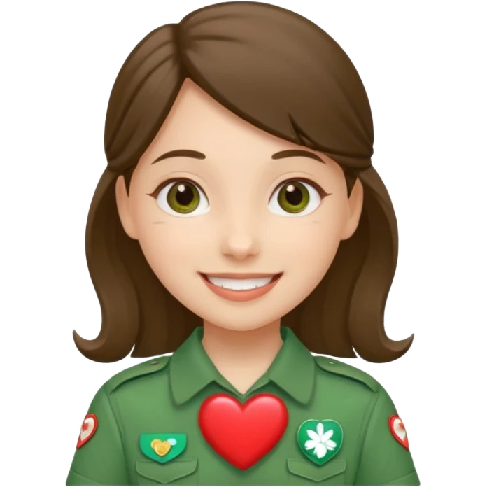 Girl Scouts heart emoji