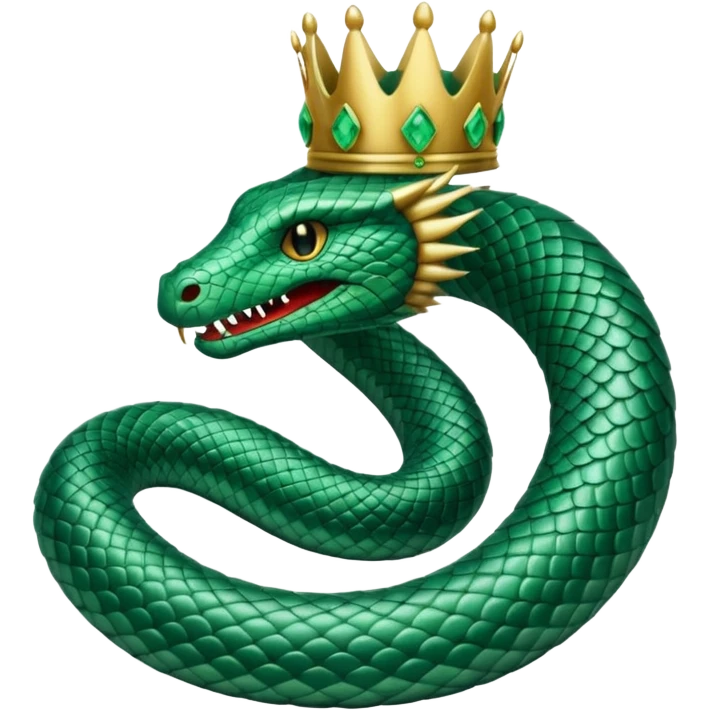 crowned serpent emoji